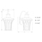 Vaxcel Abigail 7.5-in. W 1 Light Black Motion Sensor Dusk to Dawn Outdoor Wall Lantern with Clear Glass T0594 - alternate 9